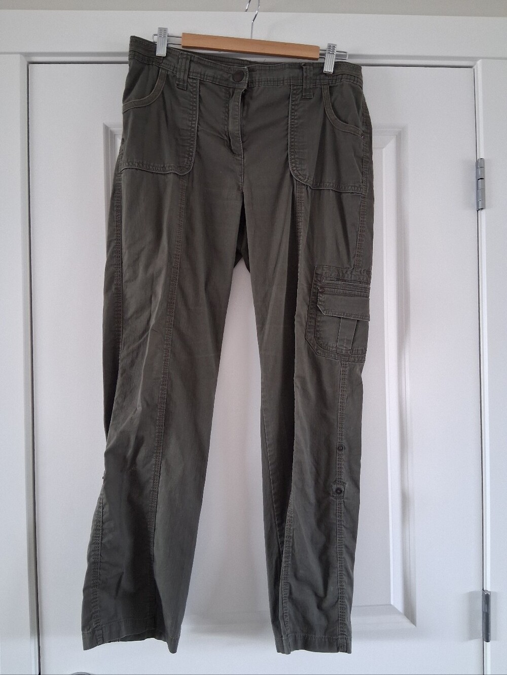 Reitmans Olive Utility Pants - Dark Olive
